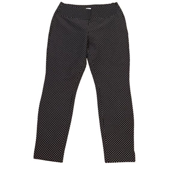 CAbi Seaside Chic Polka Dot Black and White Side Zipper Skinny Trousers 6 - Picture 5 of 8